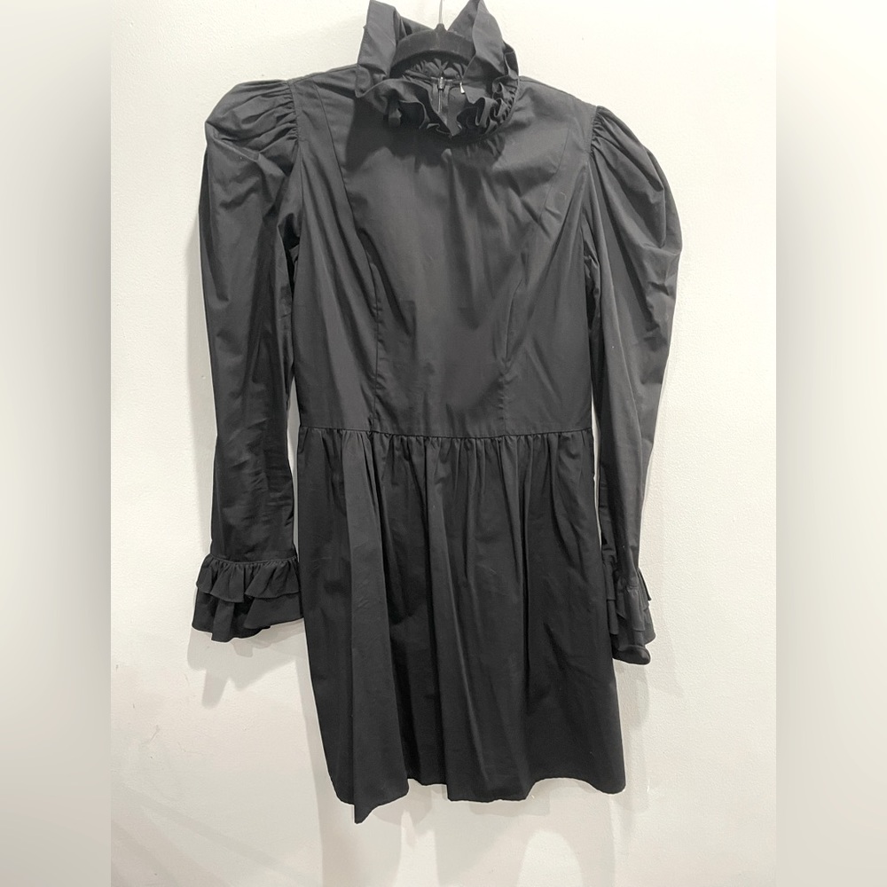 Batsheva black mini Prairie dress